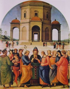 Perugino: Lo sposalizio della Vergine